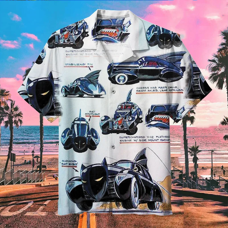 The Original Batmobile Hawaiian Shirt