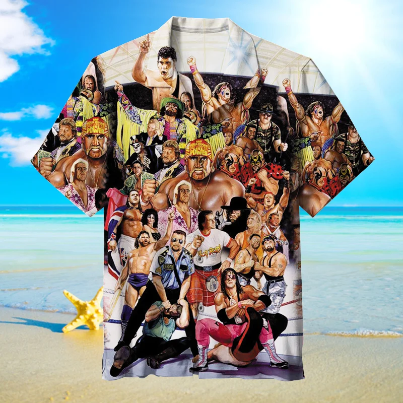 Wwe Hawaiian Shirt Bxso