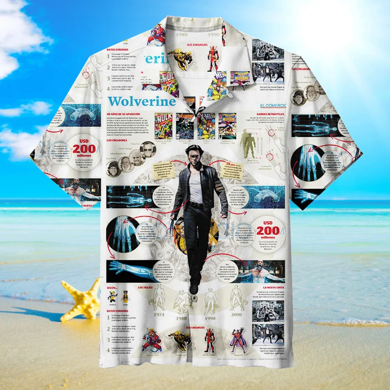 Wolverine Hawaiian Shirt