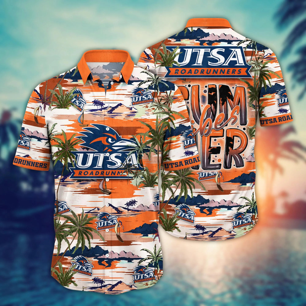 UTSA Roadrunners NCAA3 Flower Hawaii Shirt And Tshirt For Fans, Summer Football Shirts NA49816