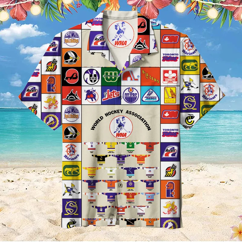 World Hockey Association Unisex Hawaiian Shirt