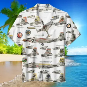 The Navy Hawaiian Shirt
