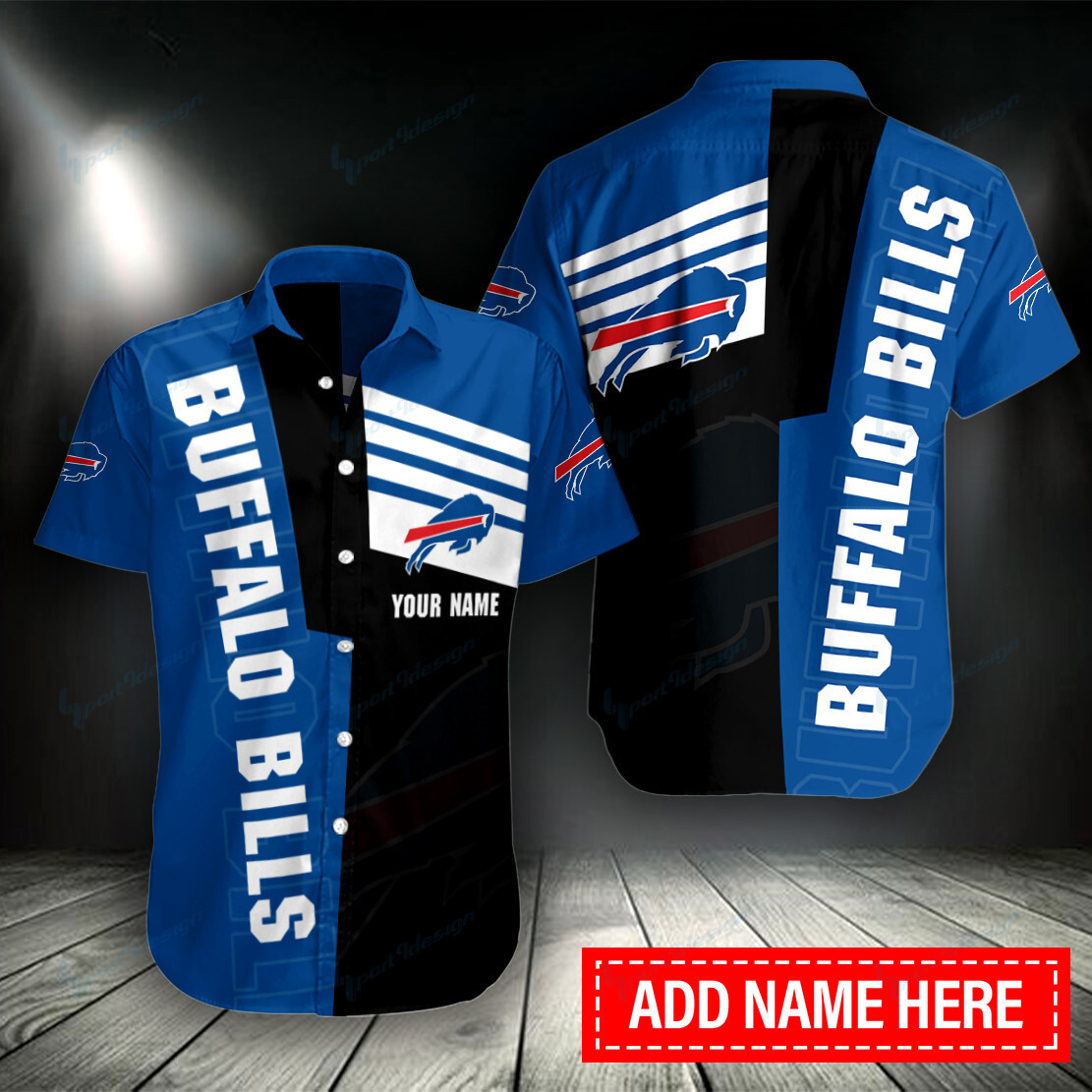 Buffalo Bills Personalized Button Shirt BB014