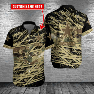 Dallas Cowboys Personalized Button Shirt BB218