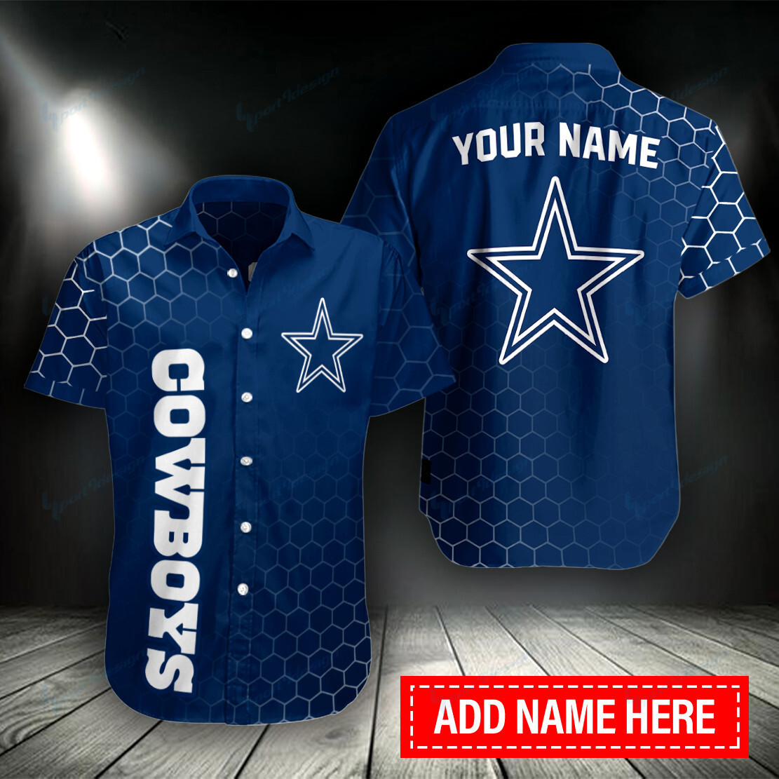 Dallas Cowboys Personalized Button Shirt BG997