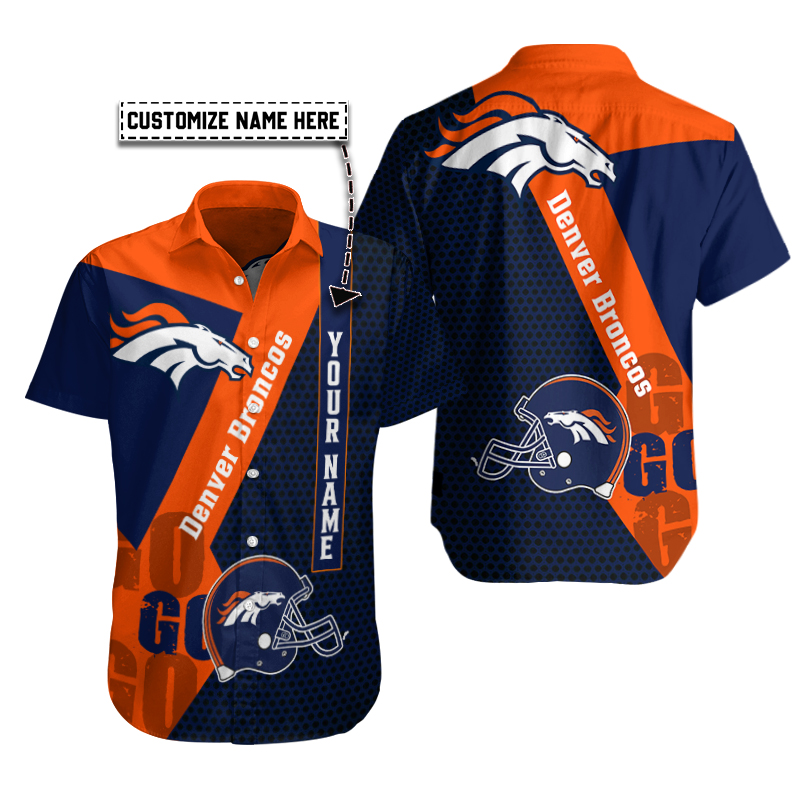 Denver Broncos Personalized Button Shirt BB858