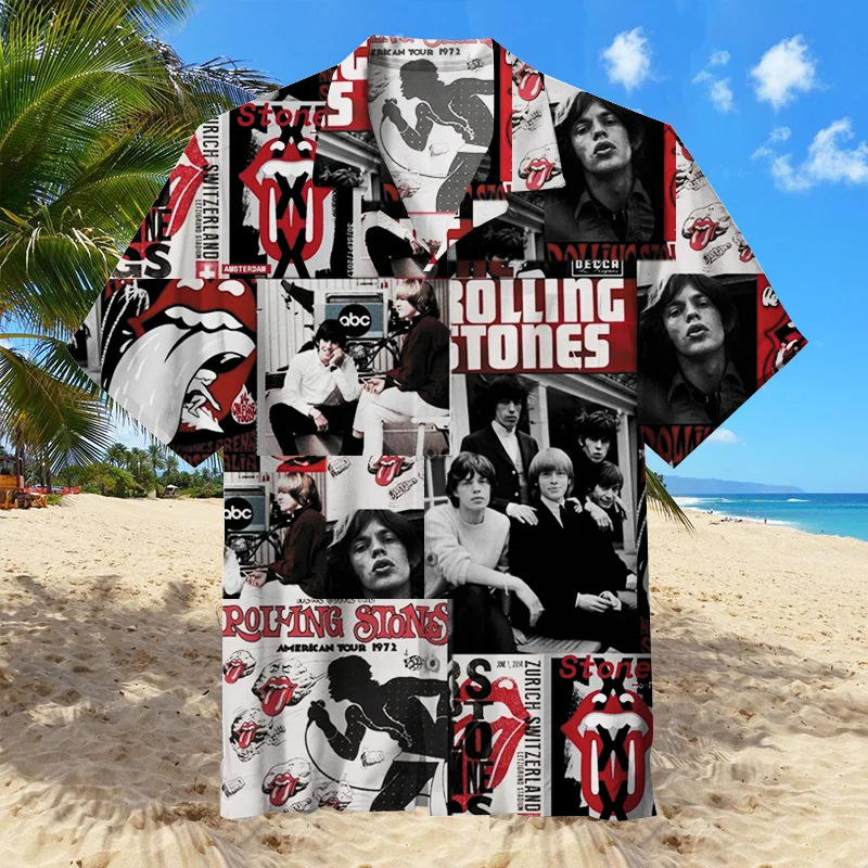 The Rolling Stones Unisex Hawaiian Shirt