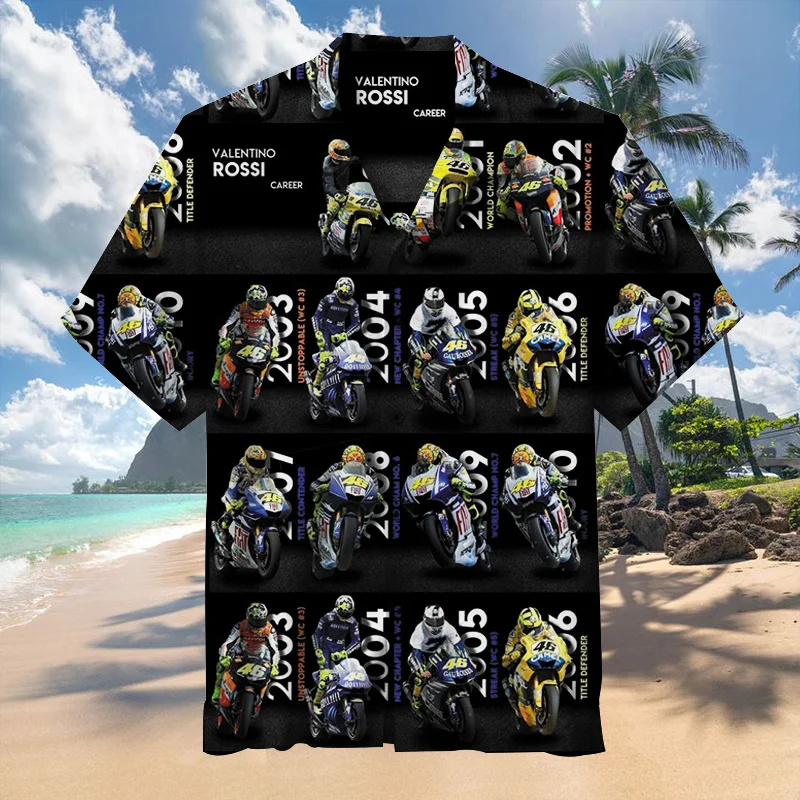 Valentino Rossi Hawaiian Shirt