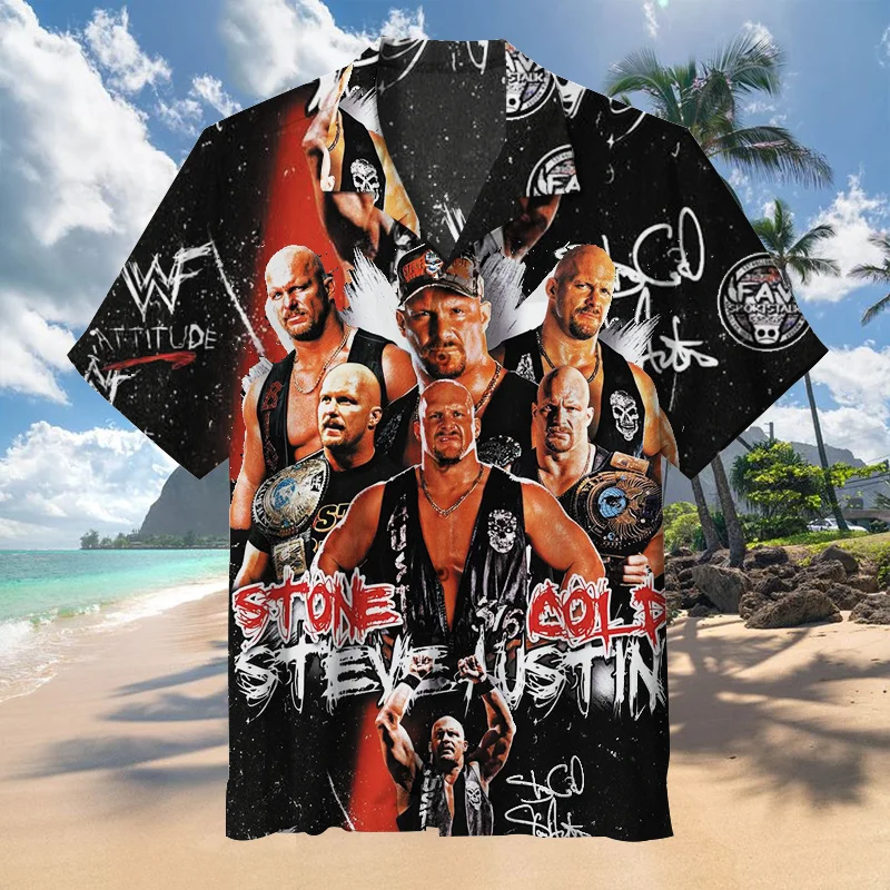 Wwe Unisex Hawaiian Shirt