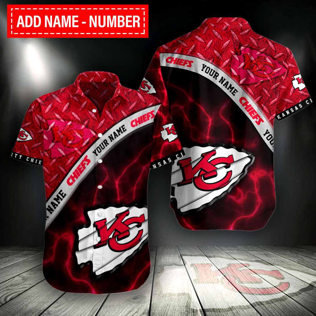 Kansas City Chiefs Personalized Button Shirt BG671