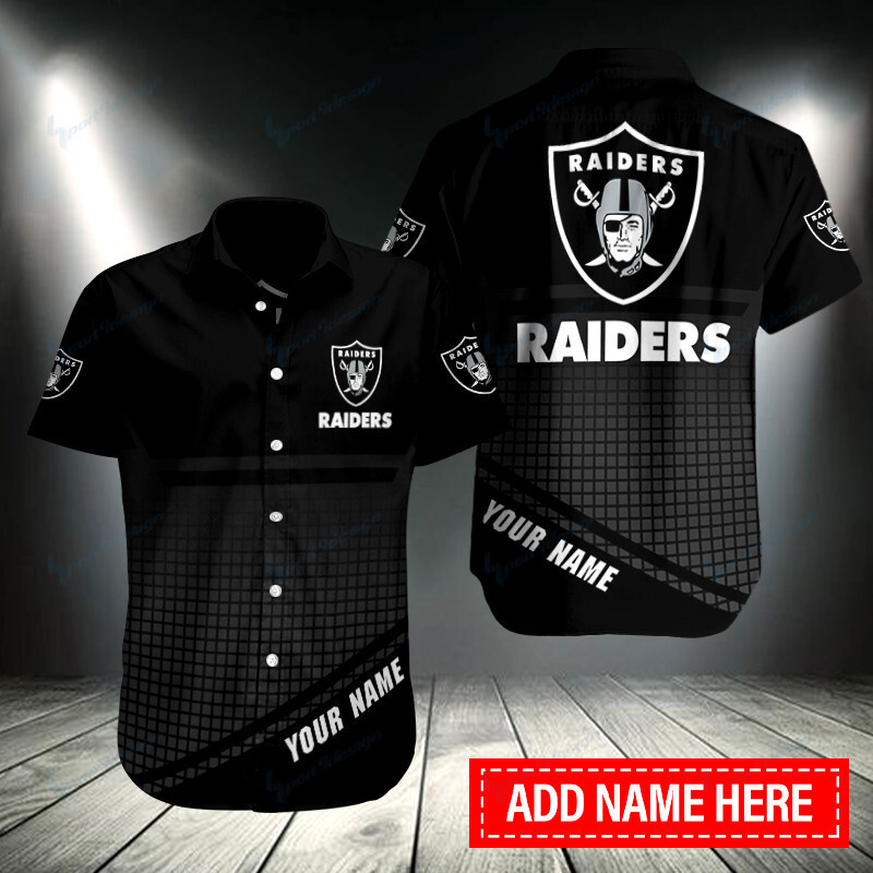 Las Vegas Raiders Personalized Button Shirt BB027