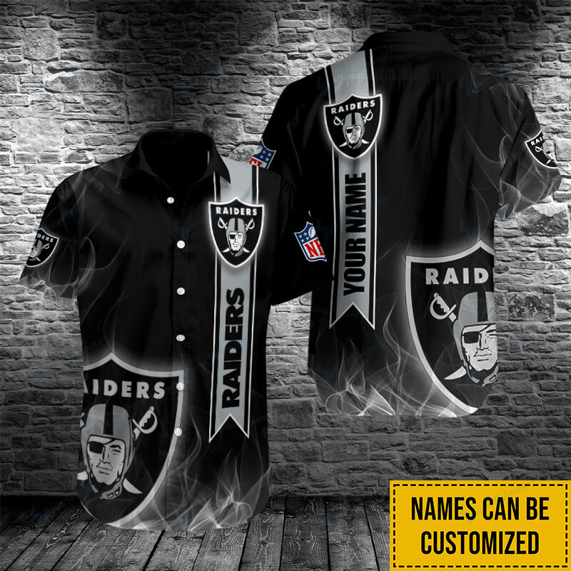 Las Vegas Raiders Personalized Button Shirt BB084