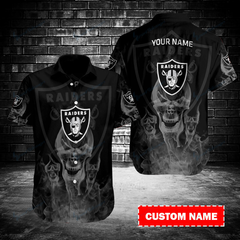 Las Vegas Raiders Personalized Button Shirt BB096