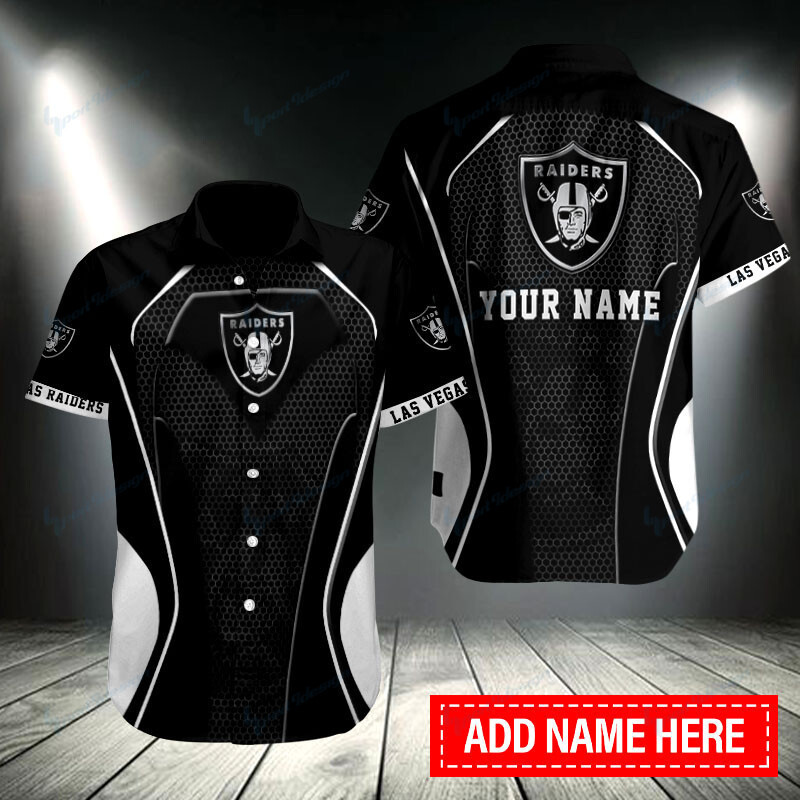 Las Vegas Raiders Personalized Button Shirt BB104