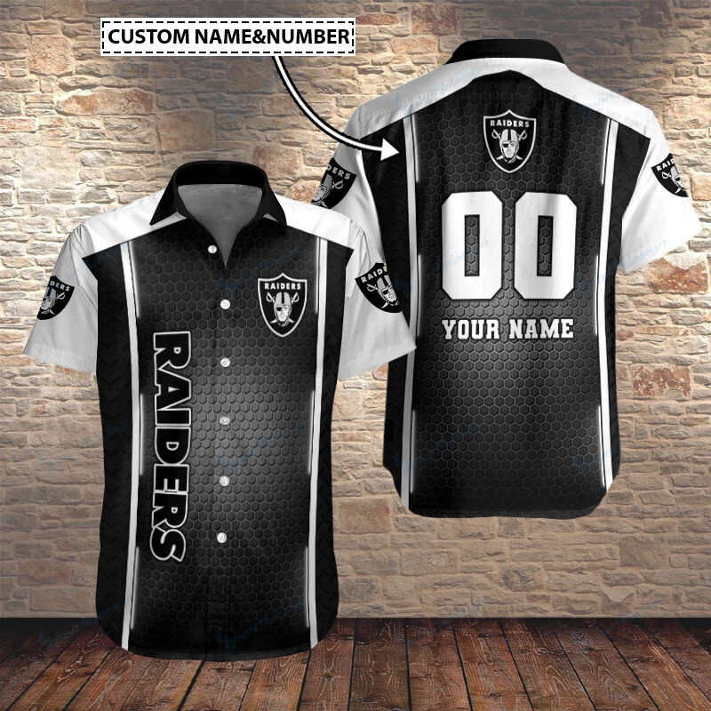 Las Vegas Raiders Personalized Button Shirt BB111
