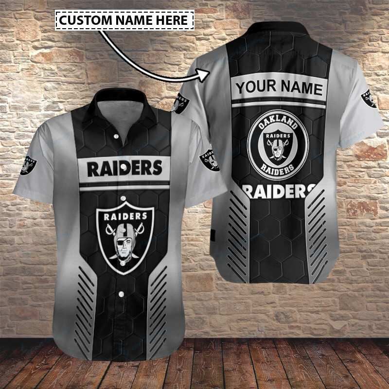 Las Vegas Raiders Personalized Button Shirt BB193