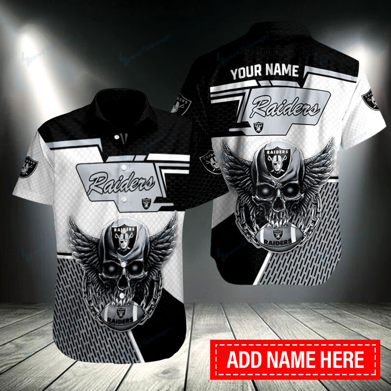 Las Vegas Raiders Personalized Button Shirt BB202