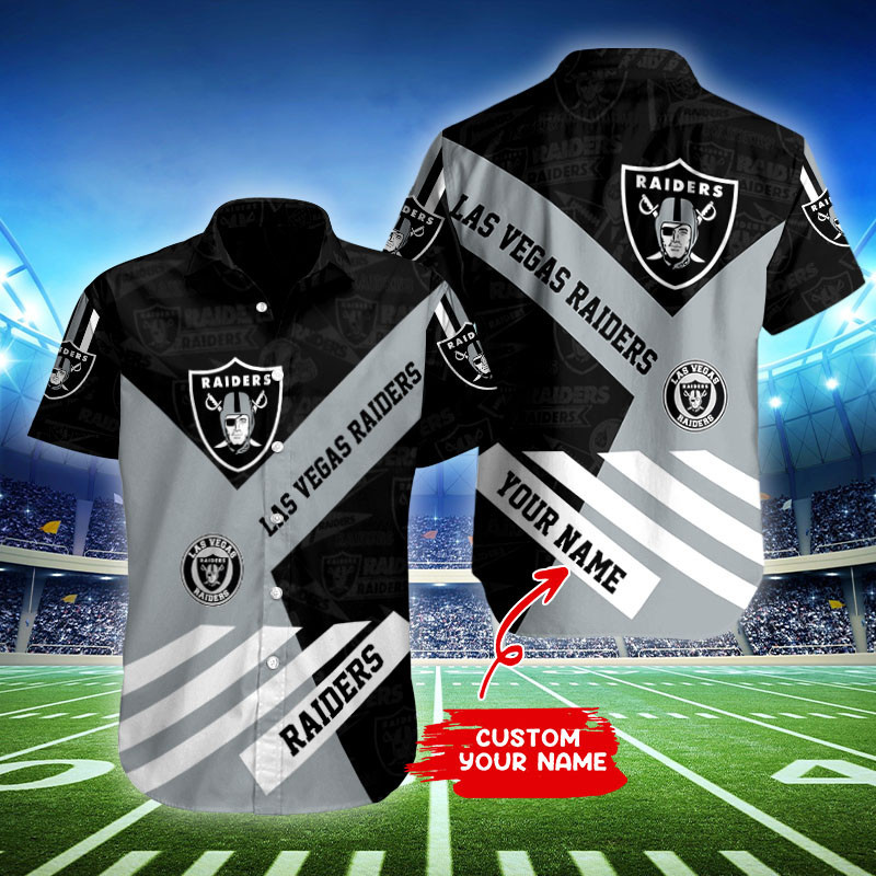 Las Vegas Raiders Personalized Button Shirt BB334