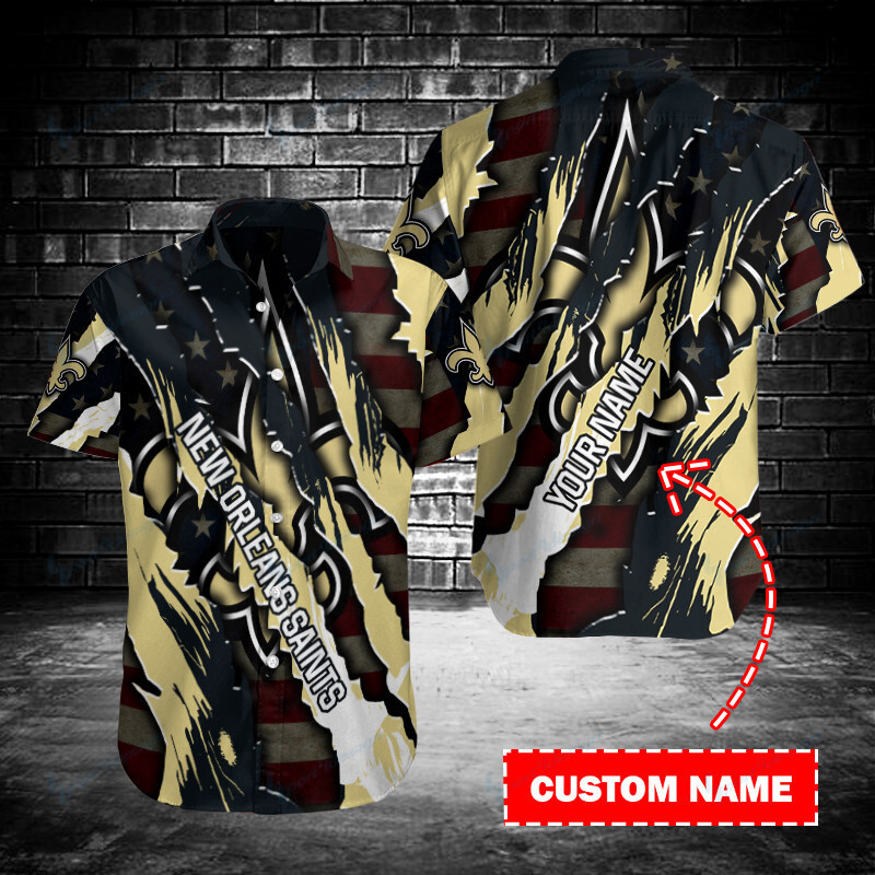 New Orleans Saints Personalized Button Shirt BB206
