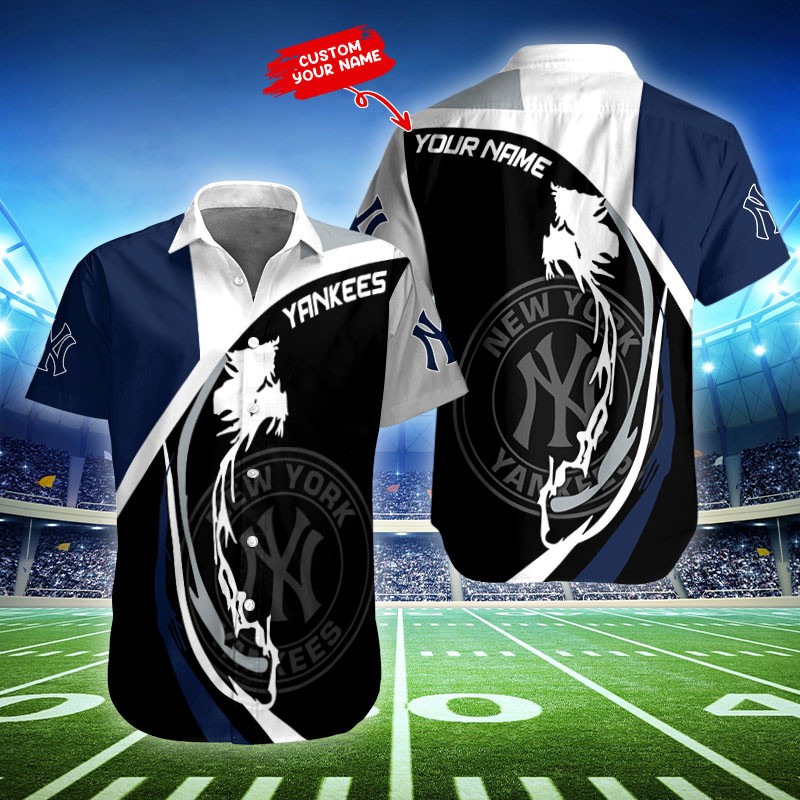 New York Yankees Personalized Button Shirt BB465