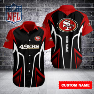 San Francisco 49ers Personalized Button Shirt BB598