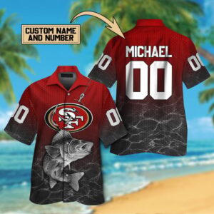 San Francisco 49ers Personalized Button Shirt BB829