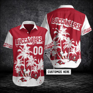 Tampa Bay Buccaneers Personalized Button Shirt BB491