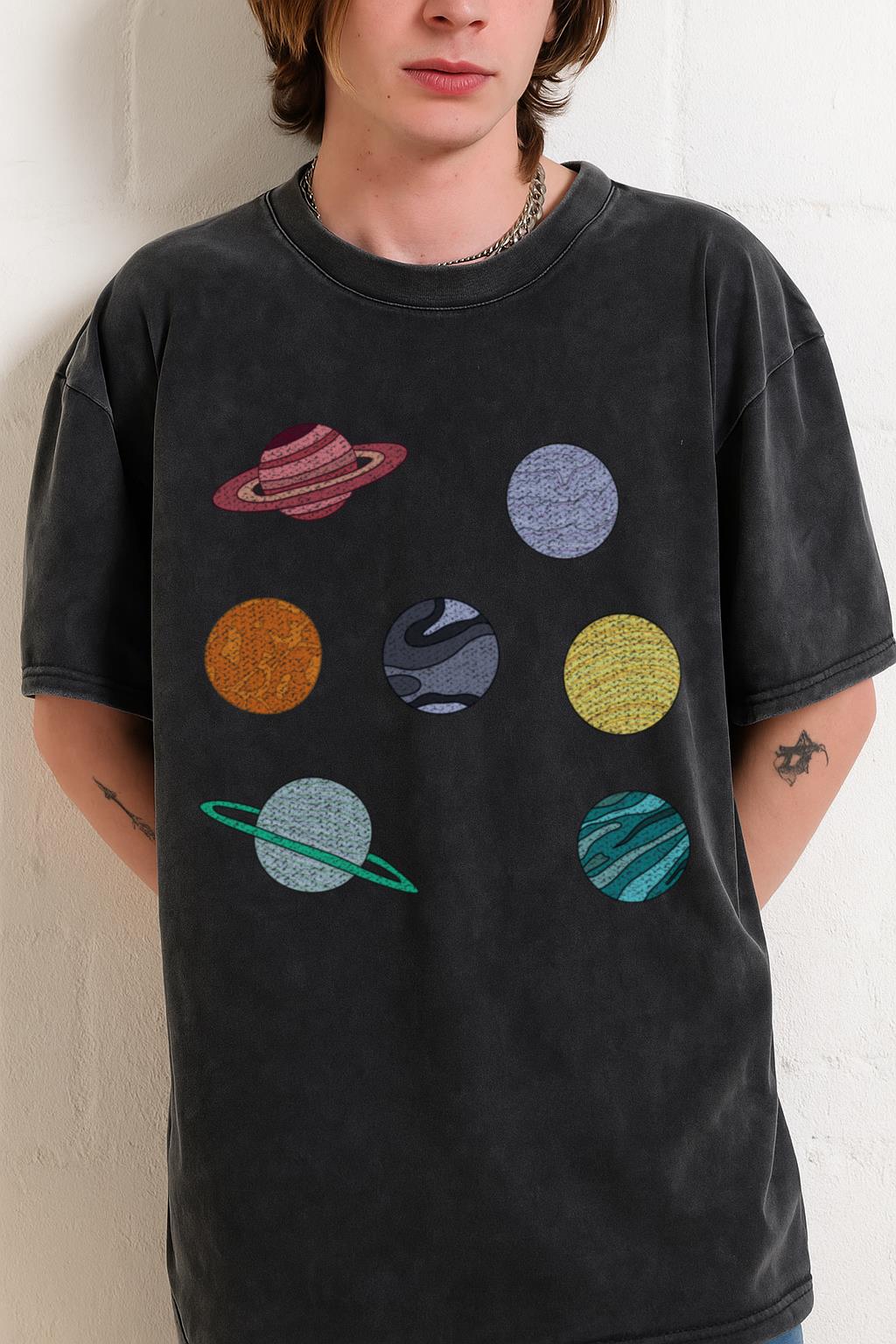 Cute Planets T-Shirt | Aesthetic Space & Universe Tee - Image 2