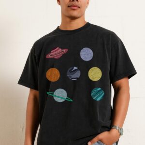 Cute Planets T-Shirt | Aesthetic Space & Universe Tee