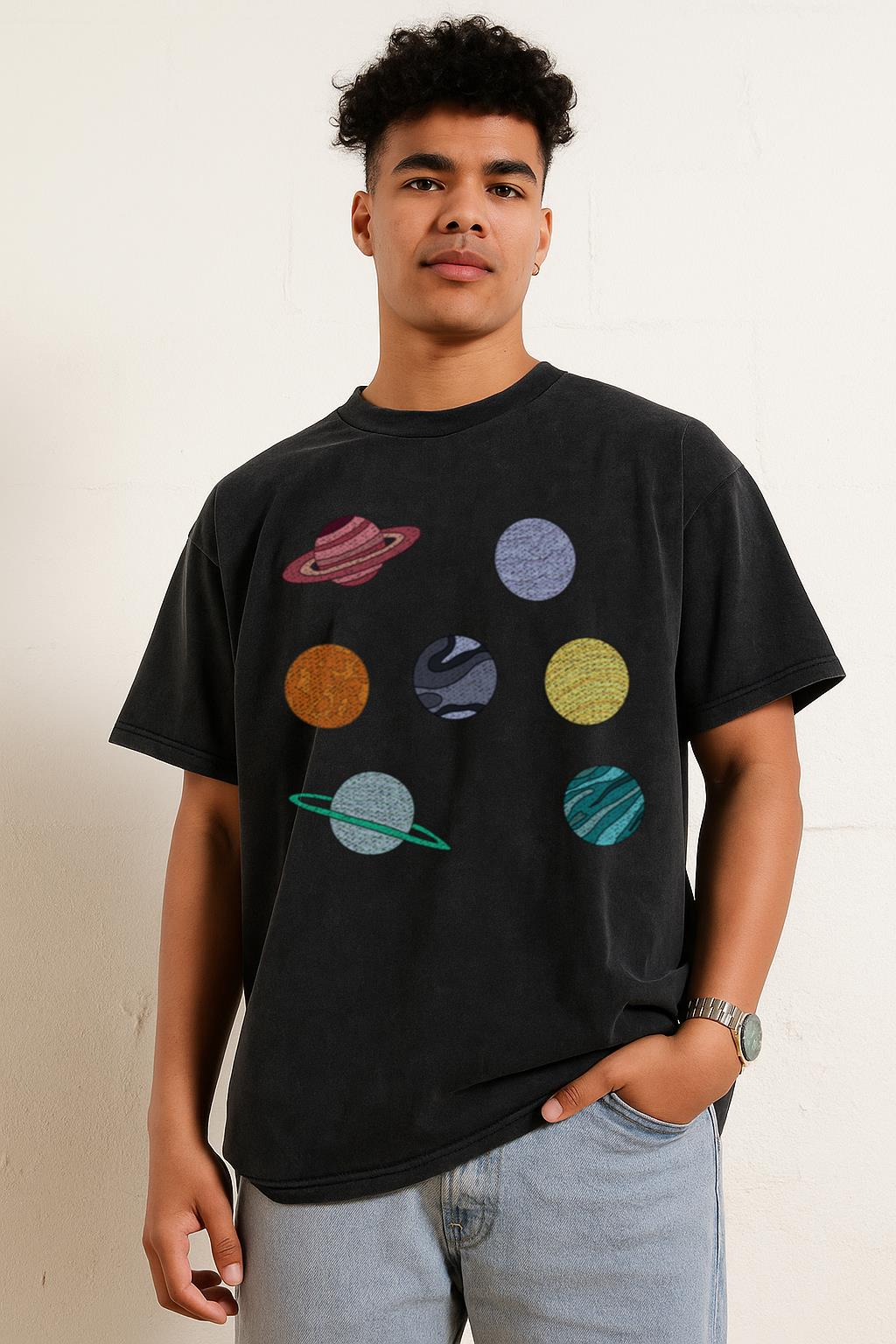 Cute Planets T-Shirt | Aesthetic Space & Universe Tee