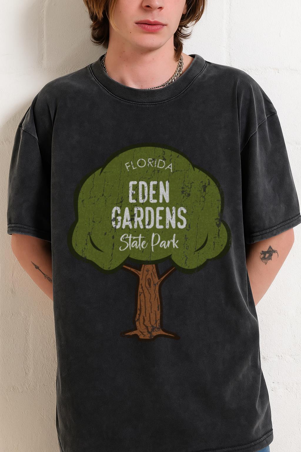 Eden Gardens State Park T-Shirt | Florida Nature & Tree Design - Image 2