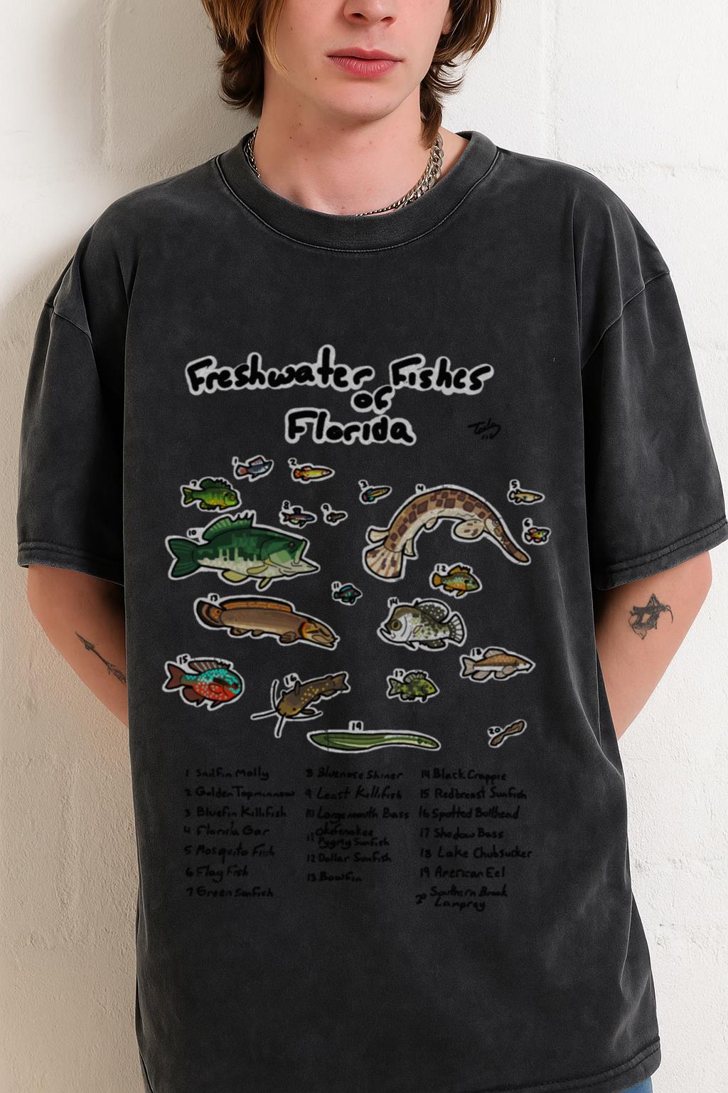Florida Freshwater Fish T-Shirt | Bass Fishing Angler Tee - Image 2