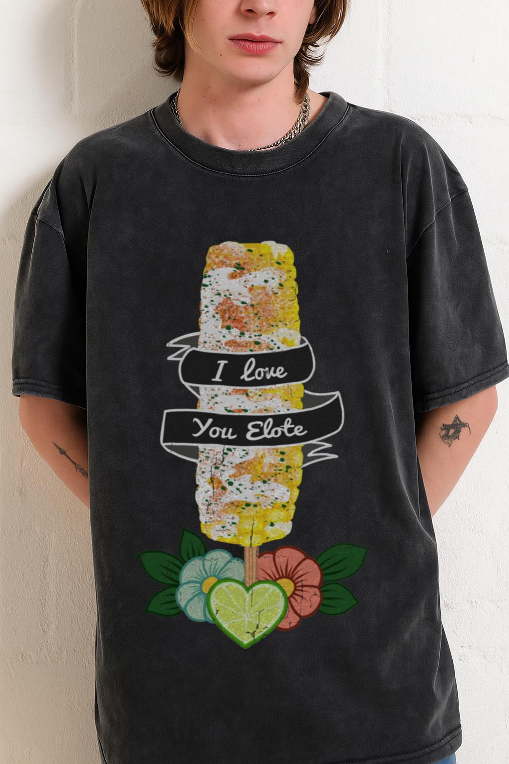 Funny Elote T-Shirt | Mexican Street Corn Foodie Tee - Image 2
