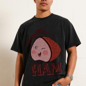 Funny "Mmm Ham!" T-Shirt | Foodie Meat Lover Graphic Tee