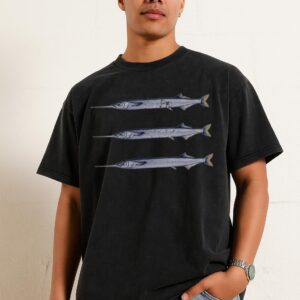 Garfish Triple Hook Up T-Shirt | Fishing Angler Tee Garfish Triple Hook Up T-Shirt | Fishing Angler Tee