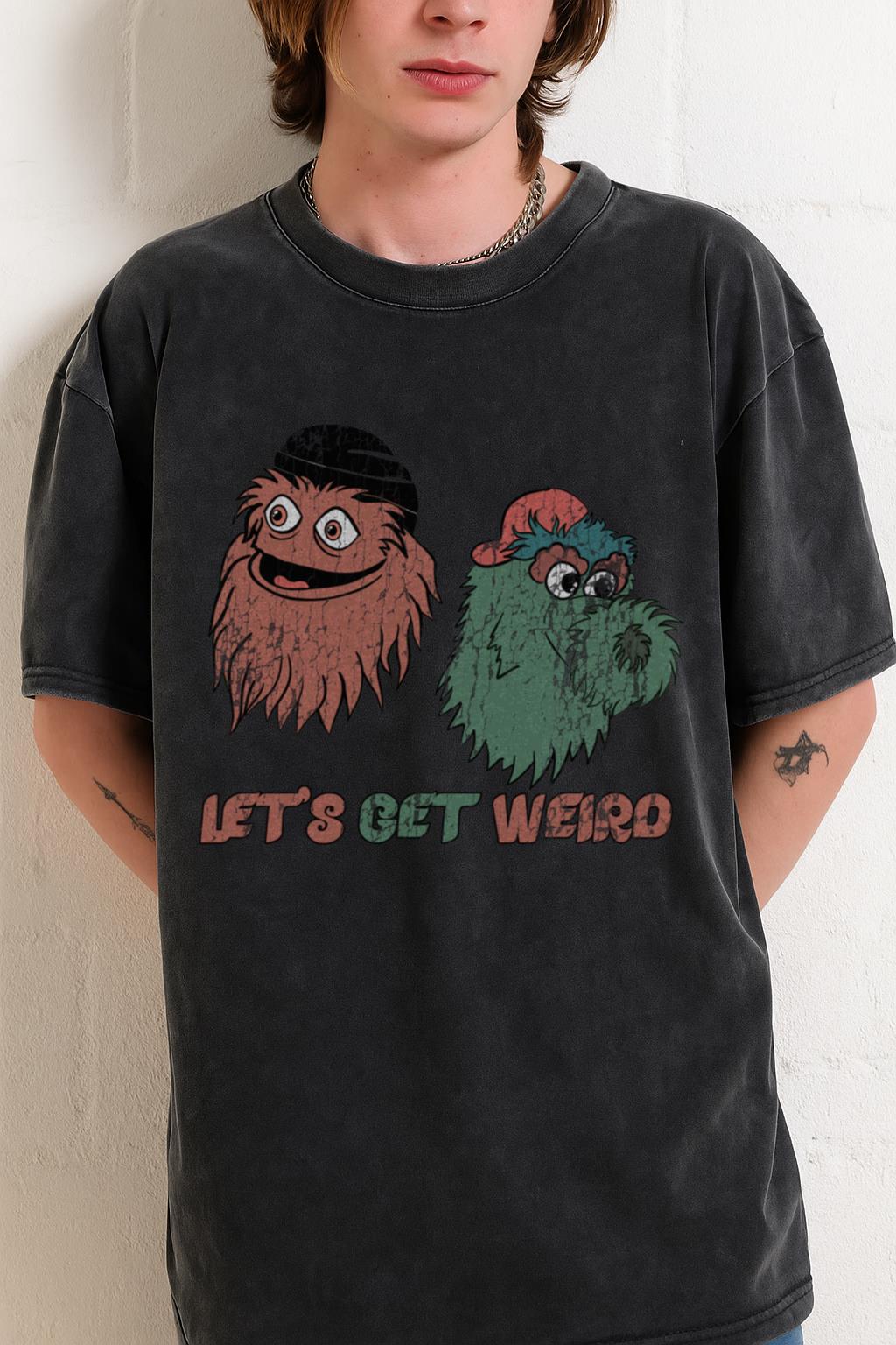 Gritty & Phanatic T-Shirt | Philly Sports Mascot Fan Tee - Image 2