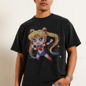 Sailor Moon Chibi T-Shirt | Cute Anime Manga Fan Art Tee Sailor Moon Chibi T-Shirt | Cute Anime Manga Fan Art Tee