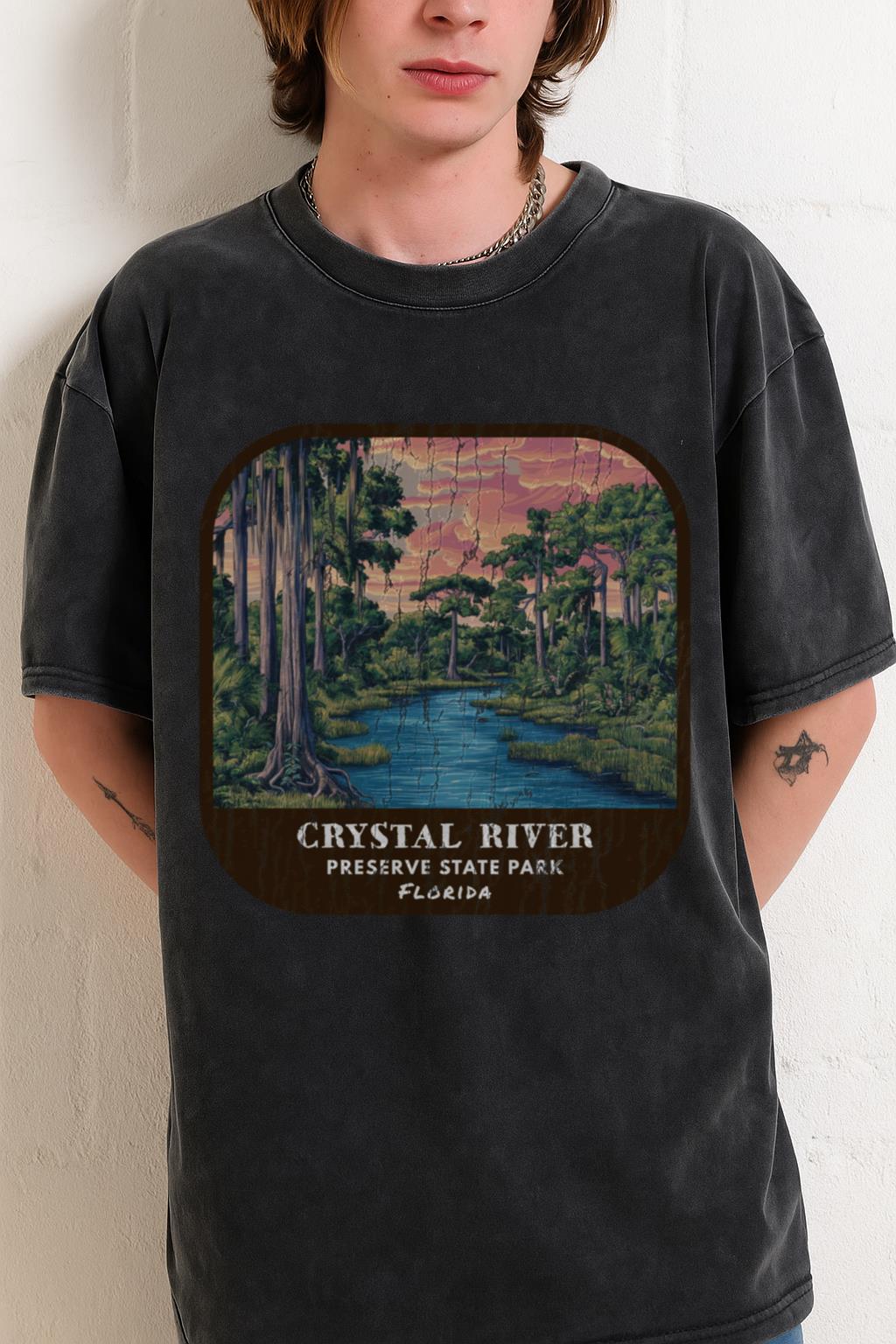 Vintage Crystal River State Park T-Shirt | Florida Nature Tee - Image 2