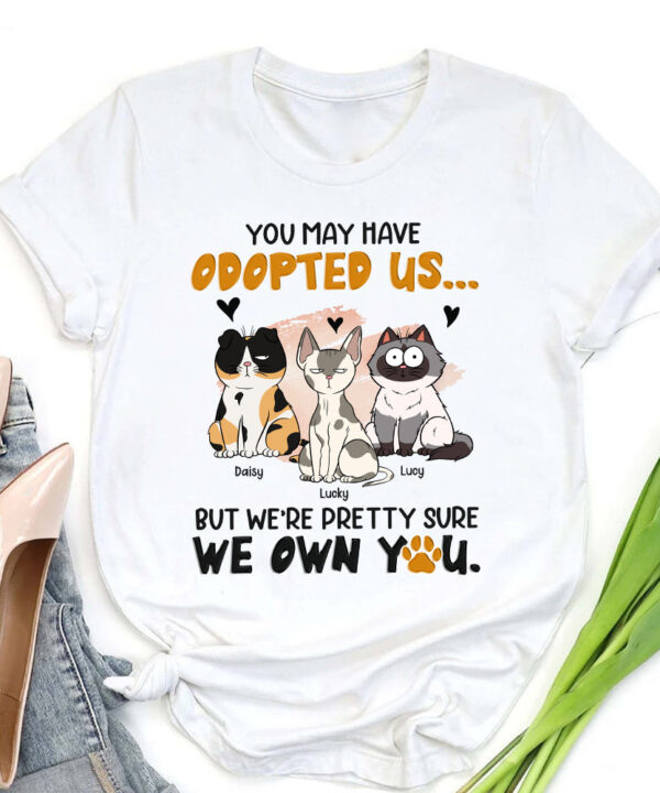 PersonalizedFunnyCatYouMayHaveAdoptedUsT-Shirt1.jpg