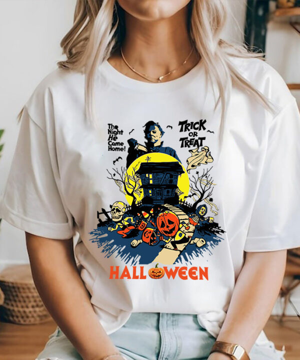 SpookyNightTrickOrTreatHauntedHouseHalloweenT-Shirt4.jpg