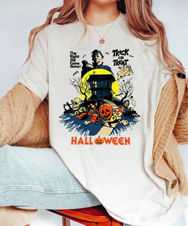 SpookyNightTrickOrTreatHauntedHouseHalloweenT-Shirt5.jpg